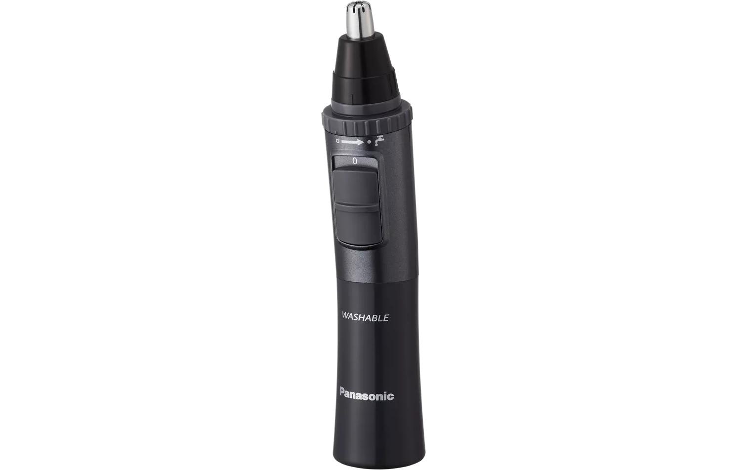 Panasonic Nasen-/Ohrtrimmer ER-GN33-H301 – batteriebetrieben (AA), 78 min – schwarz, Edelstahlmesser
