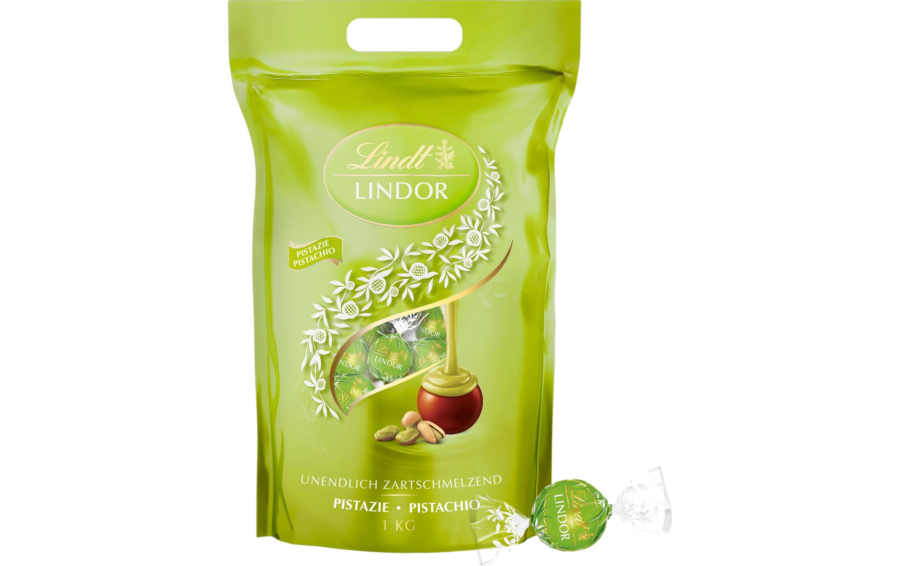Lindt LINDOR – Kugeln, Milch, Pistazie, 1 kg