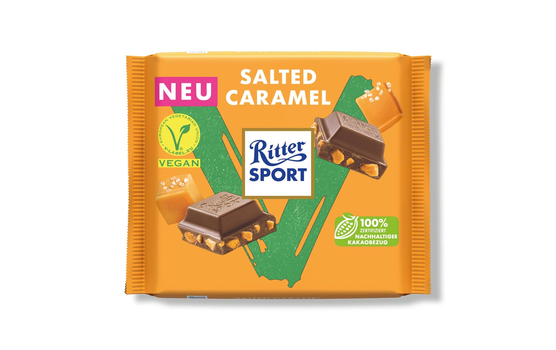 Ritter Sport Schokolade – Salted Caramel, vegan – 100 g