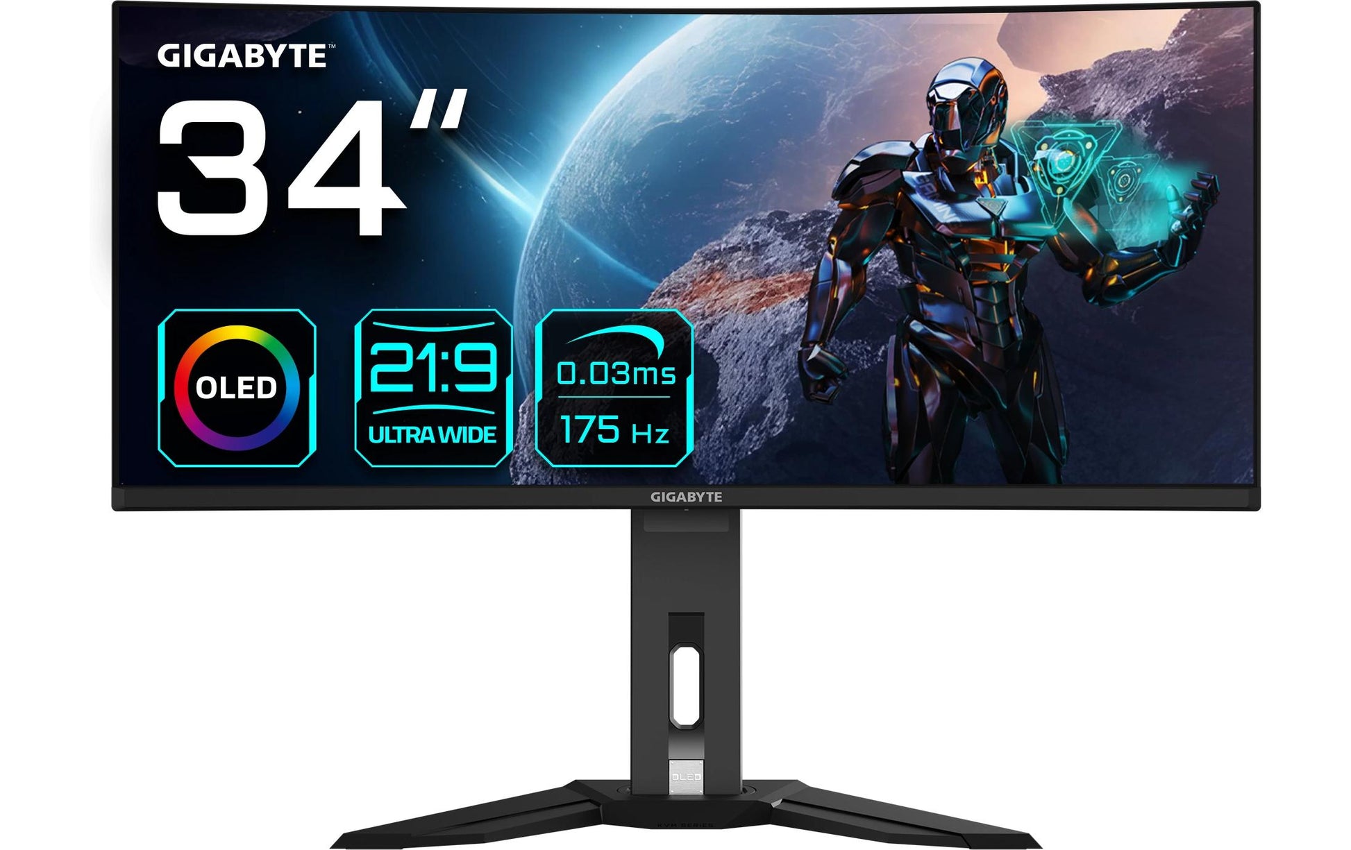 GIGABYTE MO34WQC 34" OLED – WQHD (3440 × 1440), 175 Hz, KVM