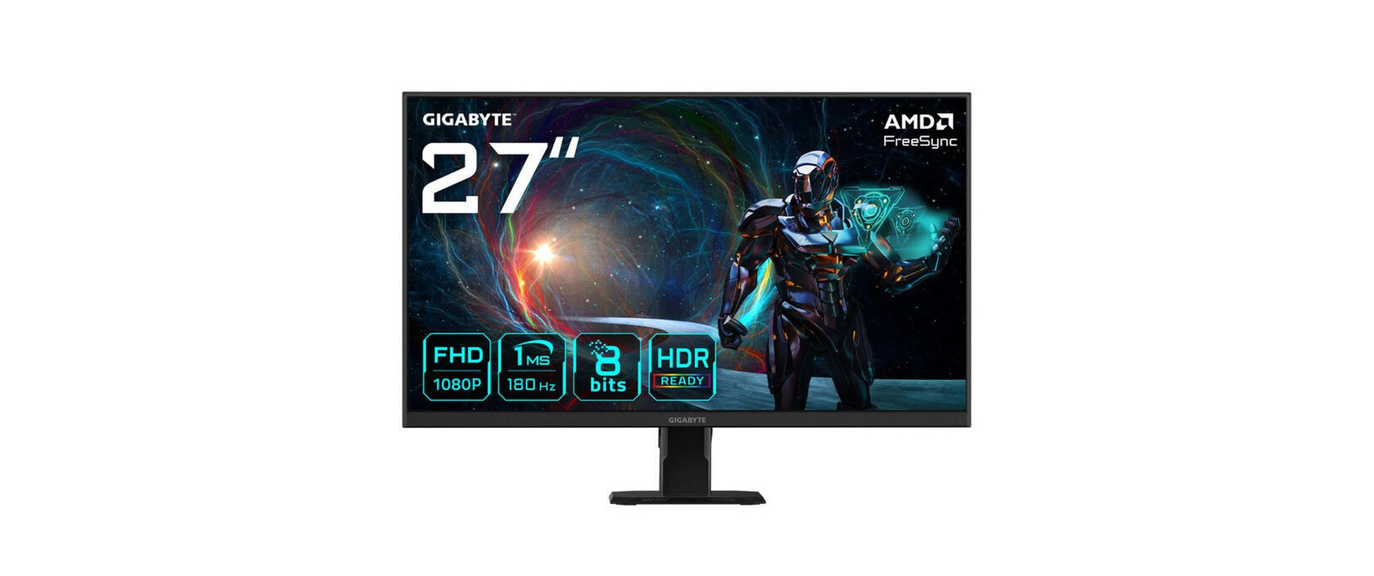 GIGABYTE GS27FA – Monitor, 27", IPS, 180 Hz, 300 cd/m², 2× HDMI 2.0, 1× DisplayPort 1.4