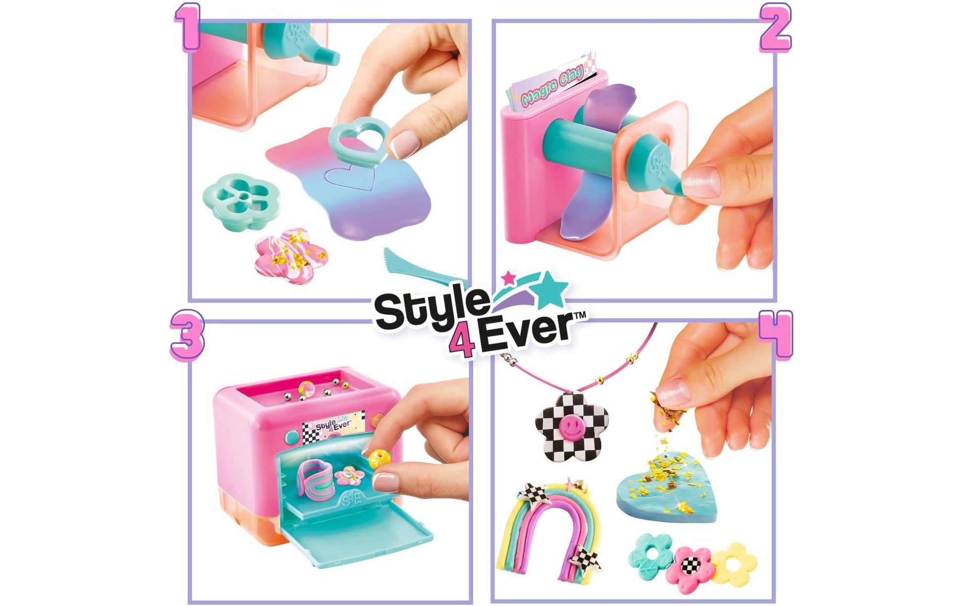 Canal Toys Bakey Clay Jewels Maker – Knete-/Modelliermasse-Set – ab 6 Jahren