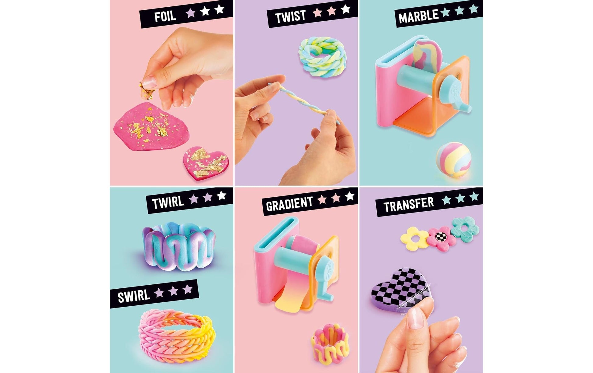 Canal Toys Bakey Clay Jewels Maker – Knete-/Modelliermasse-Set – ab 6 Jahren