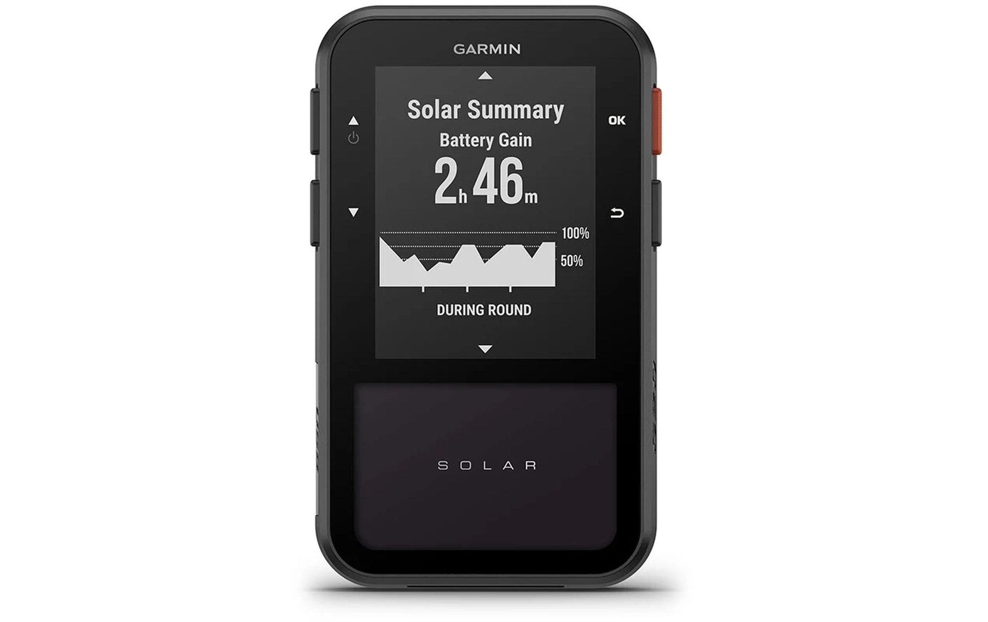 Garmin GPS-Handgerät ApproachG20 Solar – für Android, 50 × 100 × 20 mm, Schwarz, Silikon, 70 g