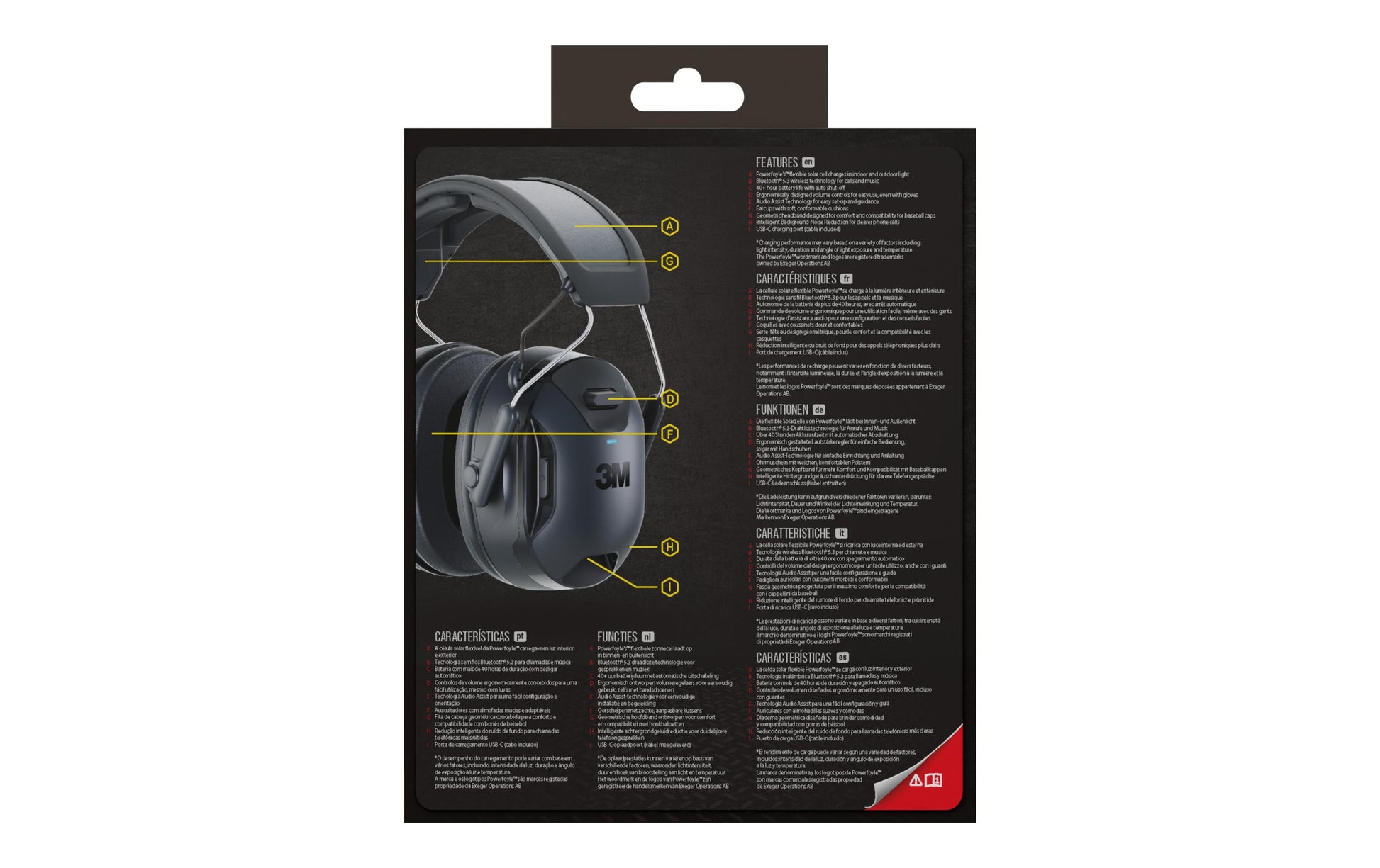 3M Elektronischer Kapselgehörschutz – Bluetooth – Schwarz