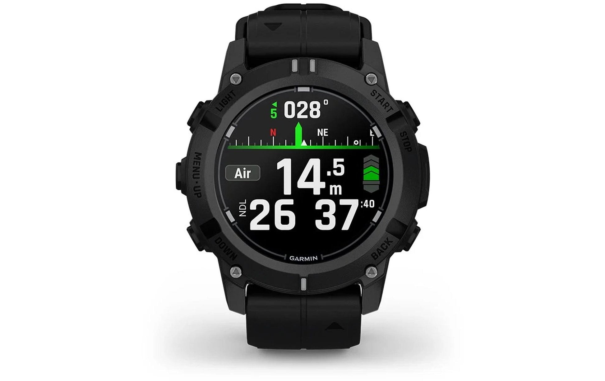 Garmin Descent G2 – Tauchcomputer-Smartwatch – 50 mm, GPS, Bluetooth, Gorilla Glass, 100 m, Schwarz