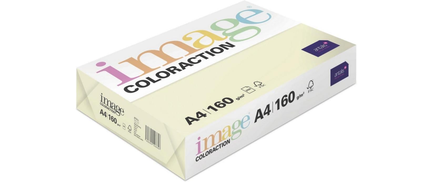Antalis Image Coloraction Kopierpapier – A4, 160 g/m², Sonnengelb – für Inkjet/Laser/Kopierer – 250 Blatt