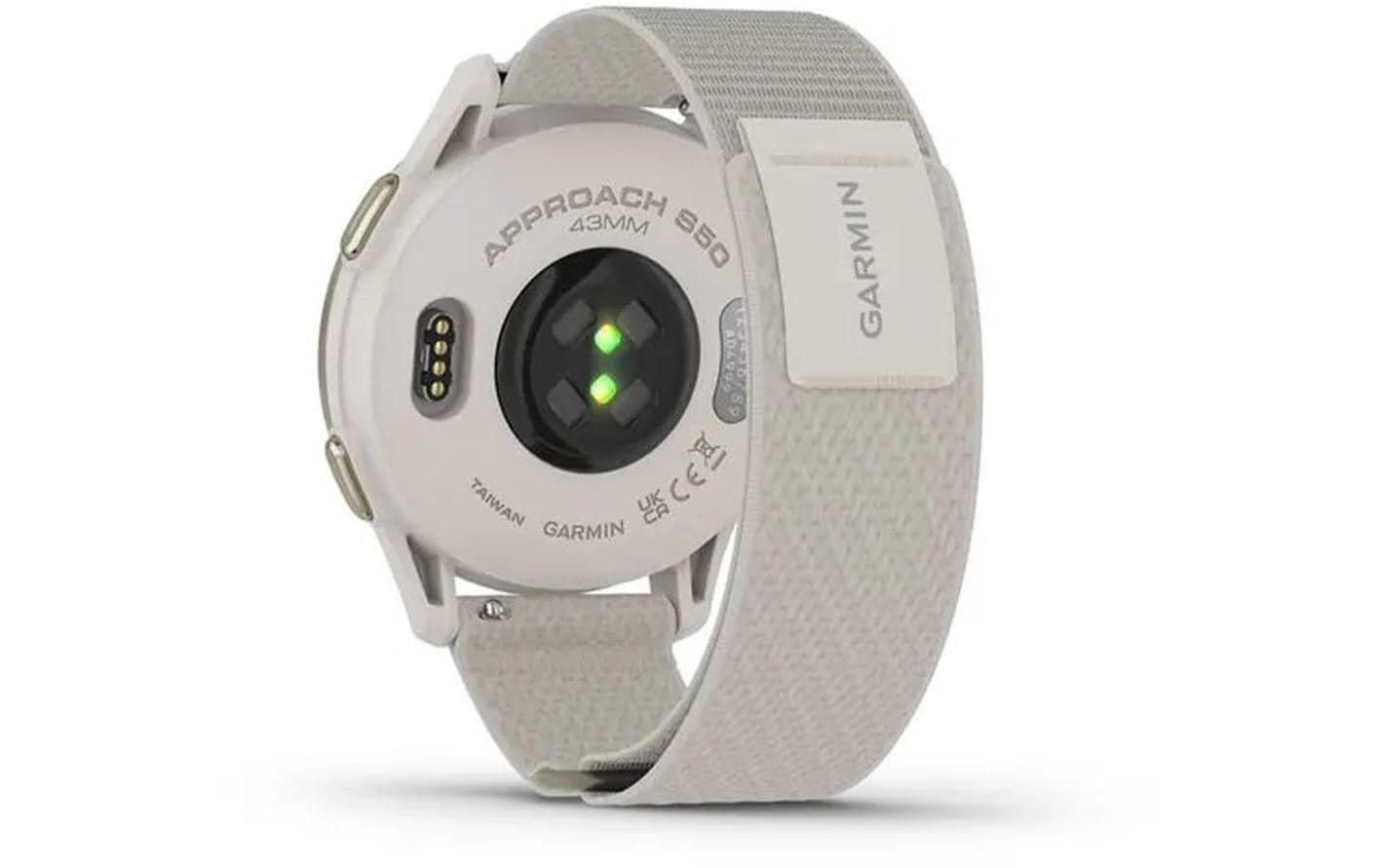 Garmin Approach S50 – GPS-Smartwatch – 42 mm, GPS, Gorilla Glass, 50 m, Elfenbein/Cremegold