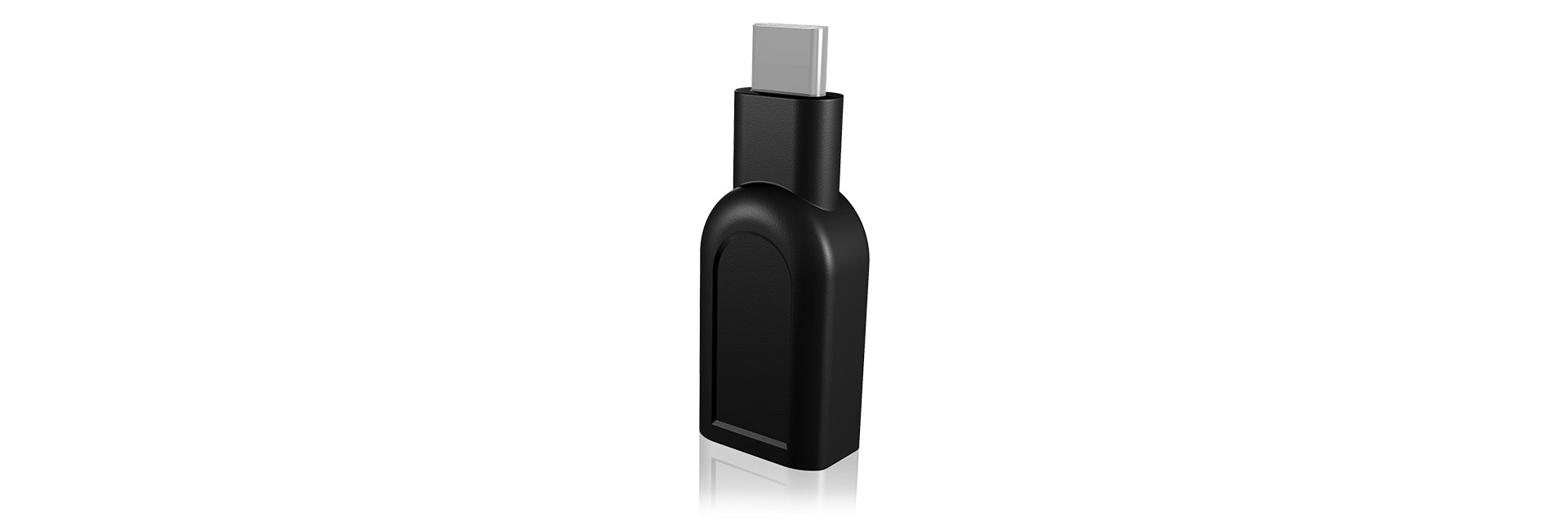 ICY BOX IB-CB003 USB-C zu USB-A Adapter – USB 3.2 Gen 1 (5 Gbit/s), Plug & Play, für Windows & Mac, Schwarz