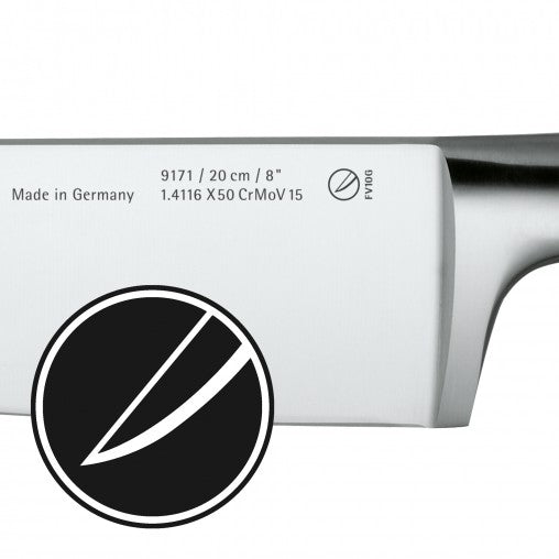 WMF Spitzenklasse Plus Chinesisches Kochmesser – Cromargan, glatt, 15 cm, schwarz