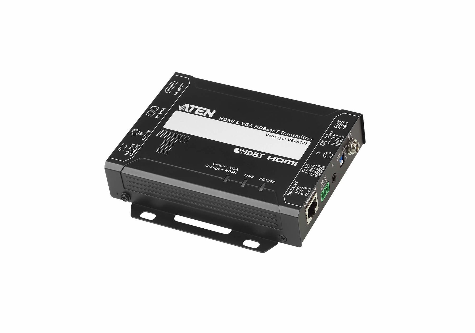 ATEN VE2812T – HDMI Sender (HDBaseT über Cat5e/6, 1× HDMI/1× VGA), 4K, 100 m, PoC, RS‑232