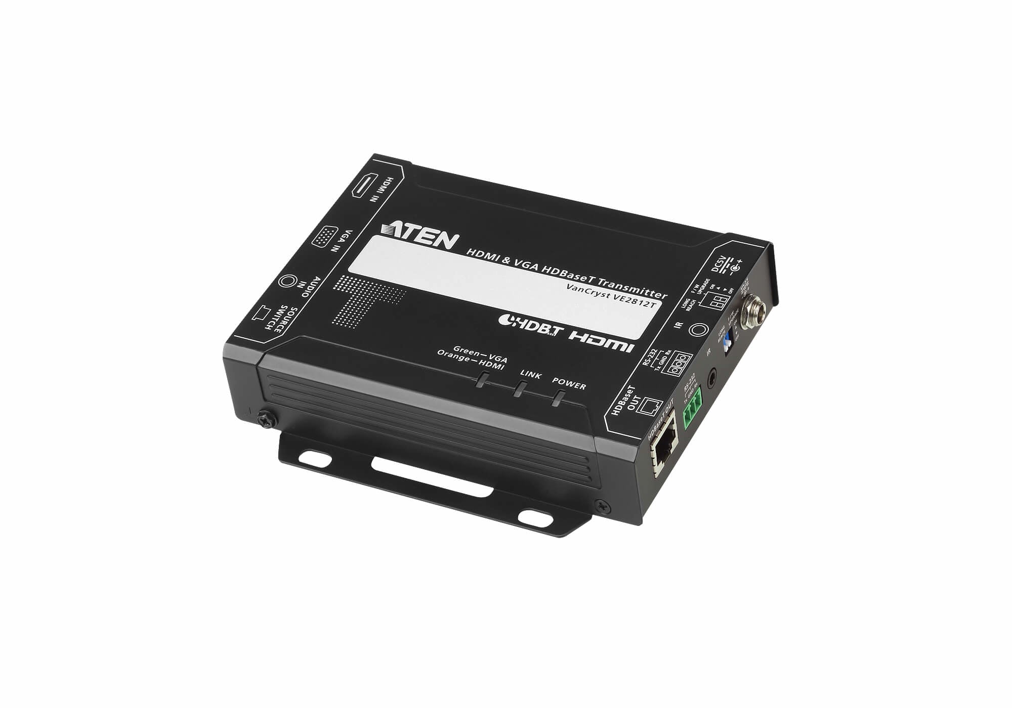 ATEN VE2812T – HDMI Sender (HDBaseT über Cat5e/6, 1× HDMI/1× VGA), 4K, 100 m, PoC, RS‑232