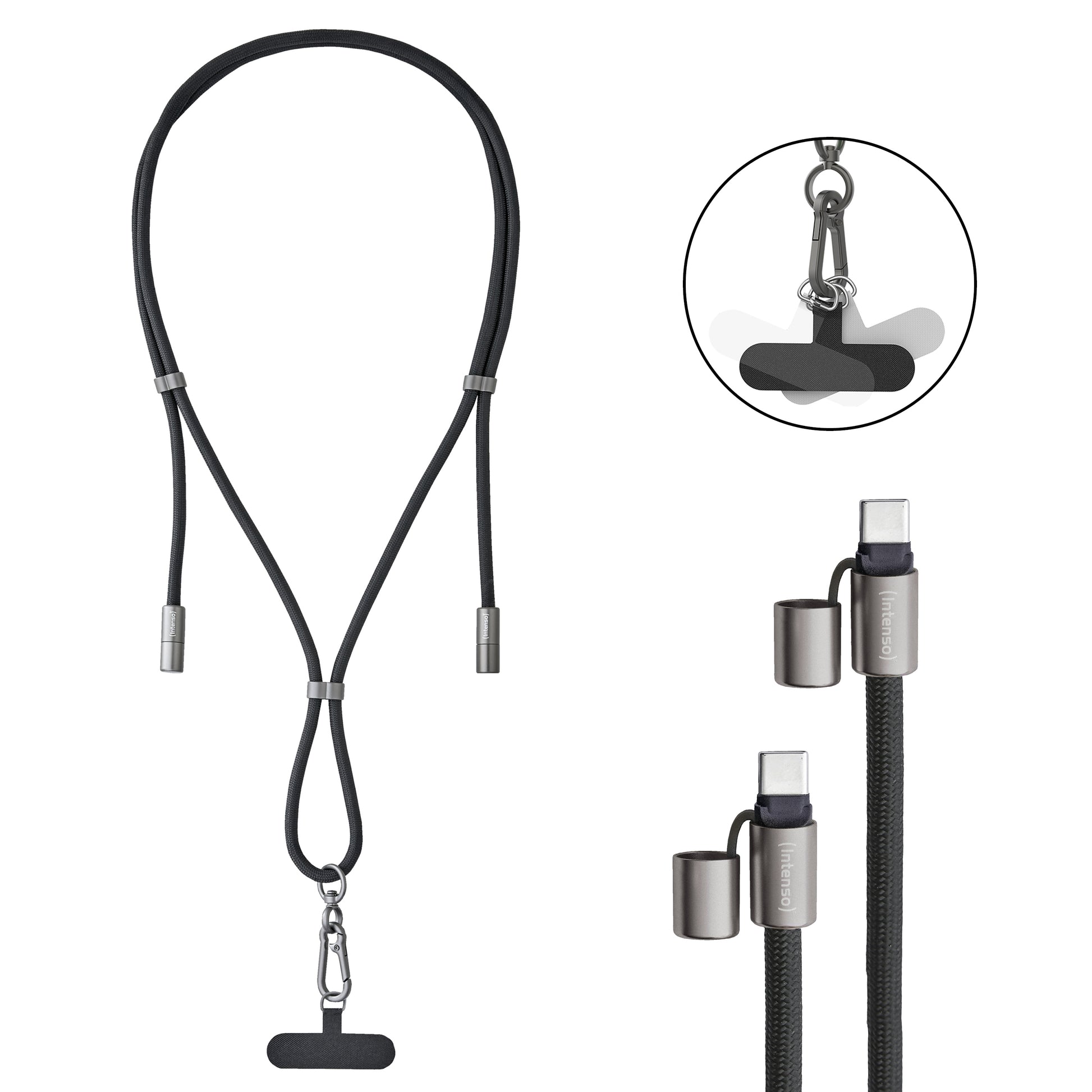 Intenso Daten- & Ladekabel – USB-C auf USB-C 1,65 m, PD 60 W, geflochten – für USB-C Geräte