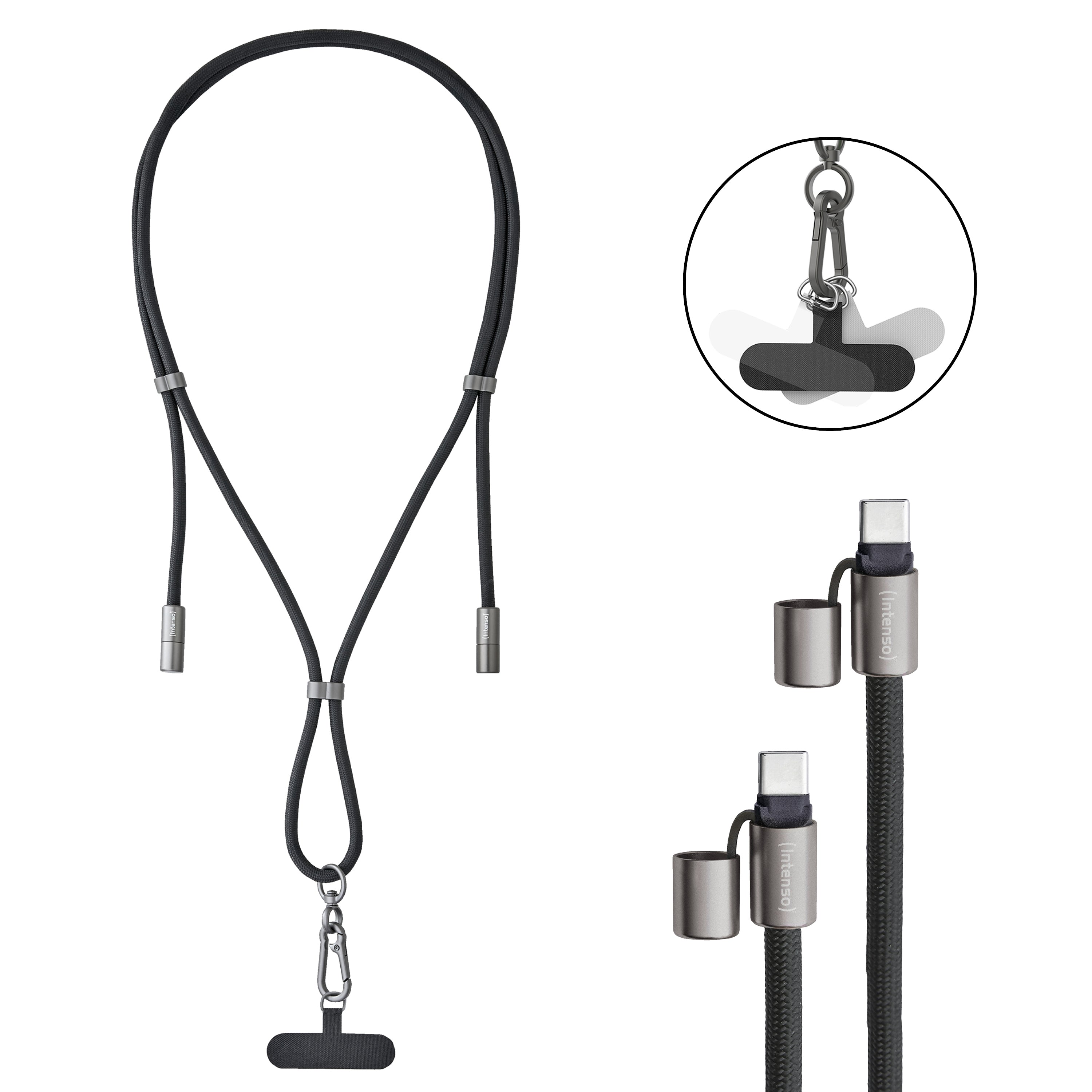 Intenso Daten- & Ladekabel – USB-C auf USB-C 1,65 m, PD 60 W, geflochten – für USB-C Geräte