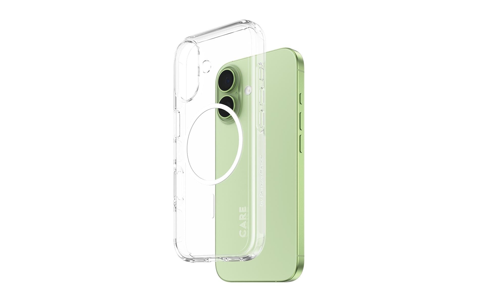 PanzerGlass Backcover – für Apple iPhone 17 – transparent/weiss – TPU, MagSafe-kompatibel