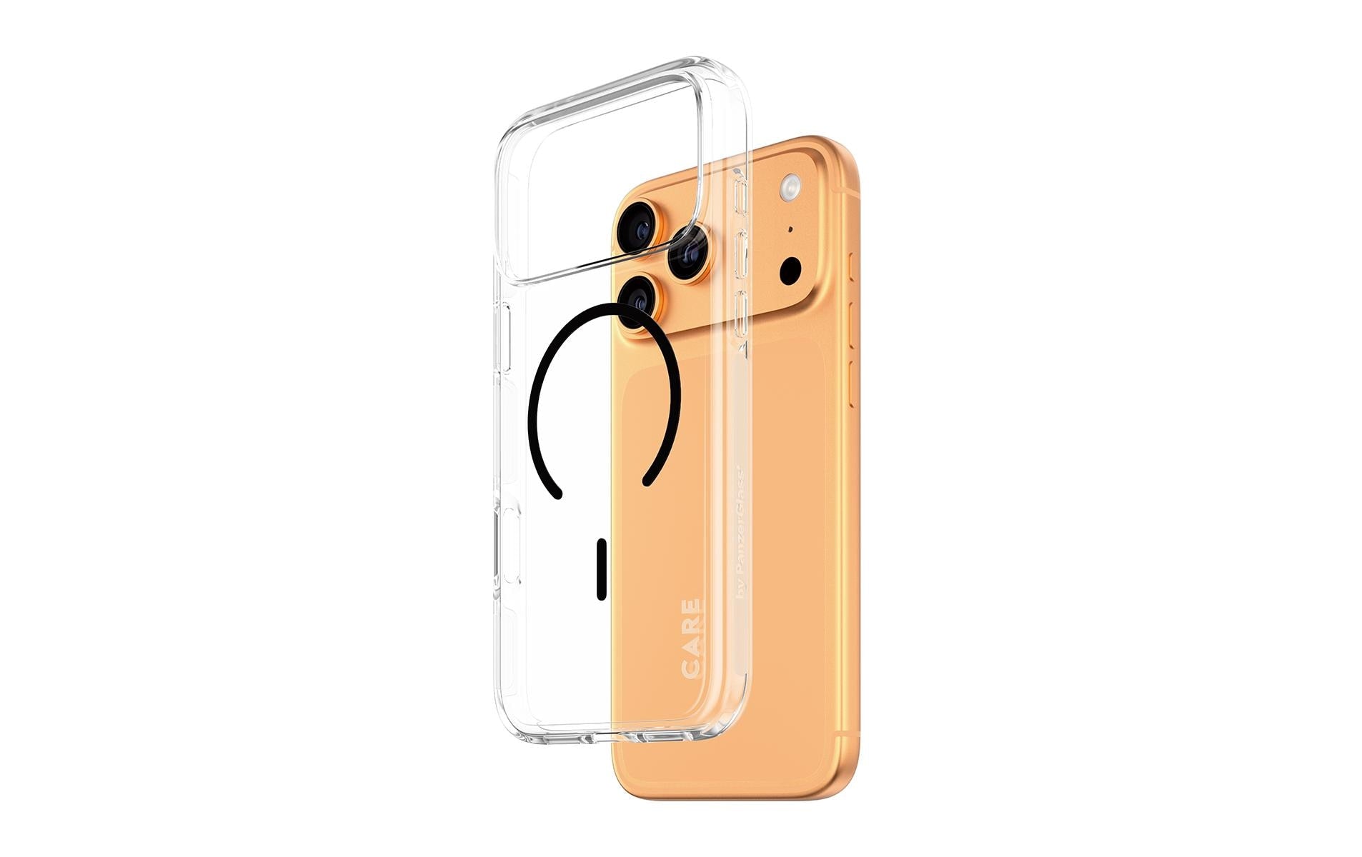 PanzerGlass Backcover – für Apple iPhone 17 Pro Max – transparent/schwarz – MagSafe kompatibel