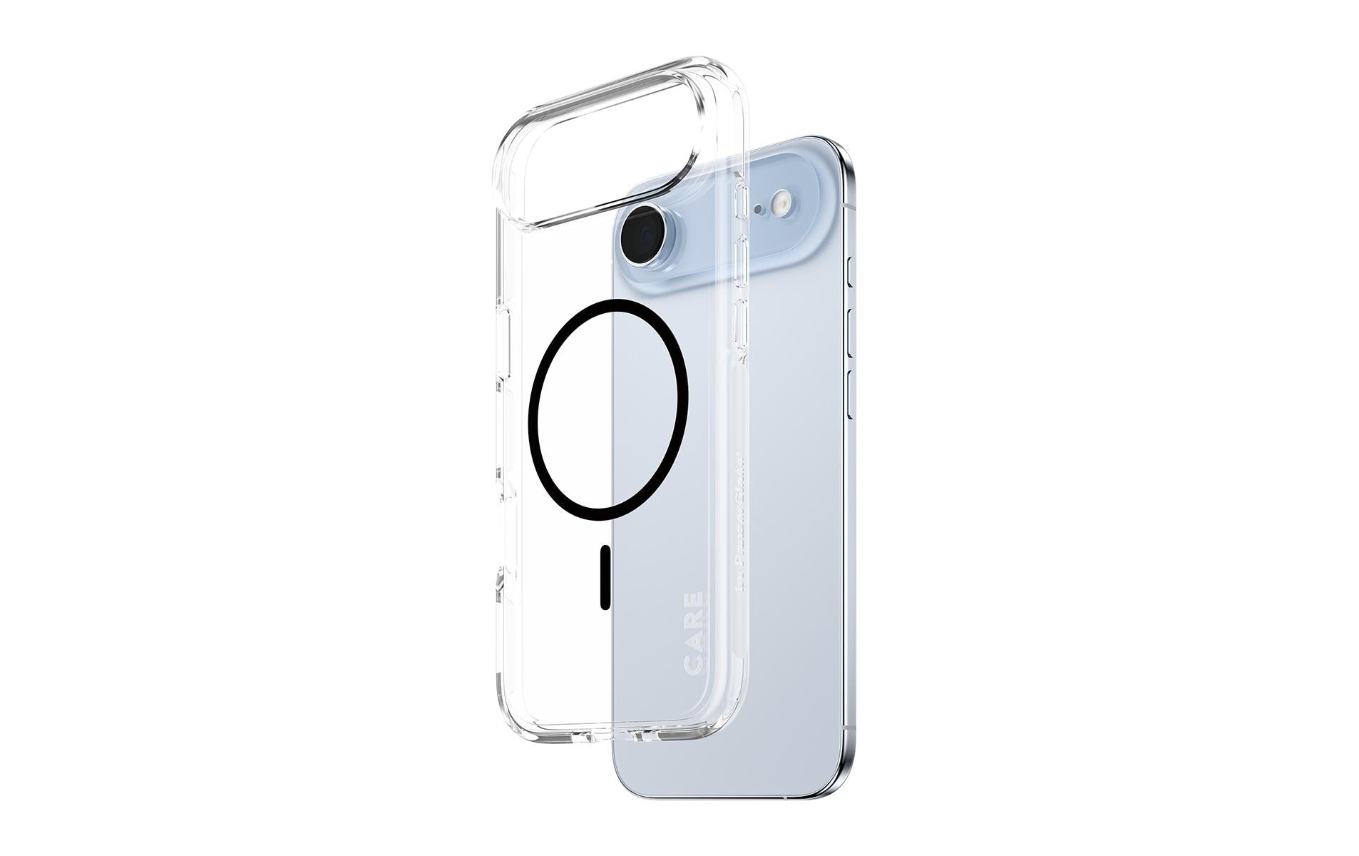PanzerGlass Backcover – für Apple iPhone Air – transparent/schwarz – TPU, MagSafe-kompatibel