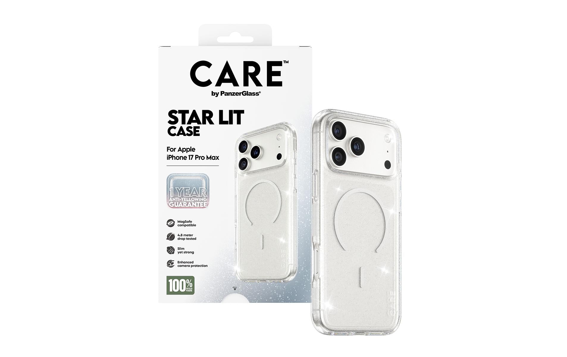 PanzerGlass Backcover – für Apple iPhone 17 Pro Max – transparent