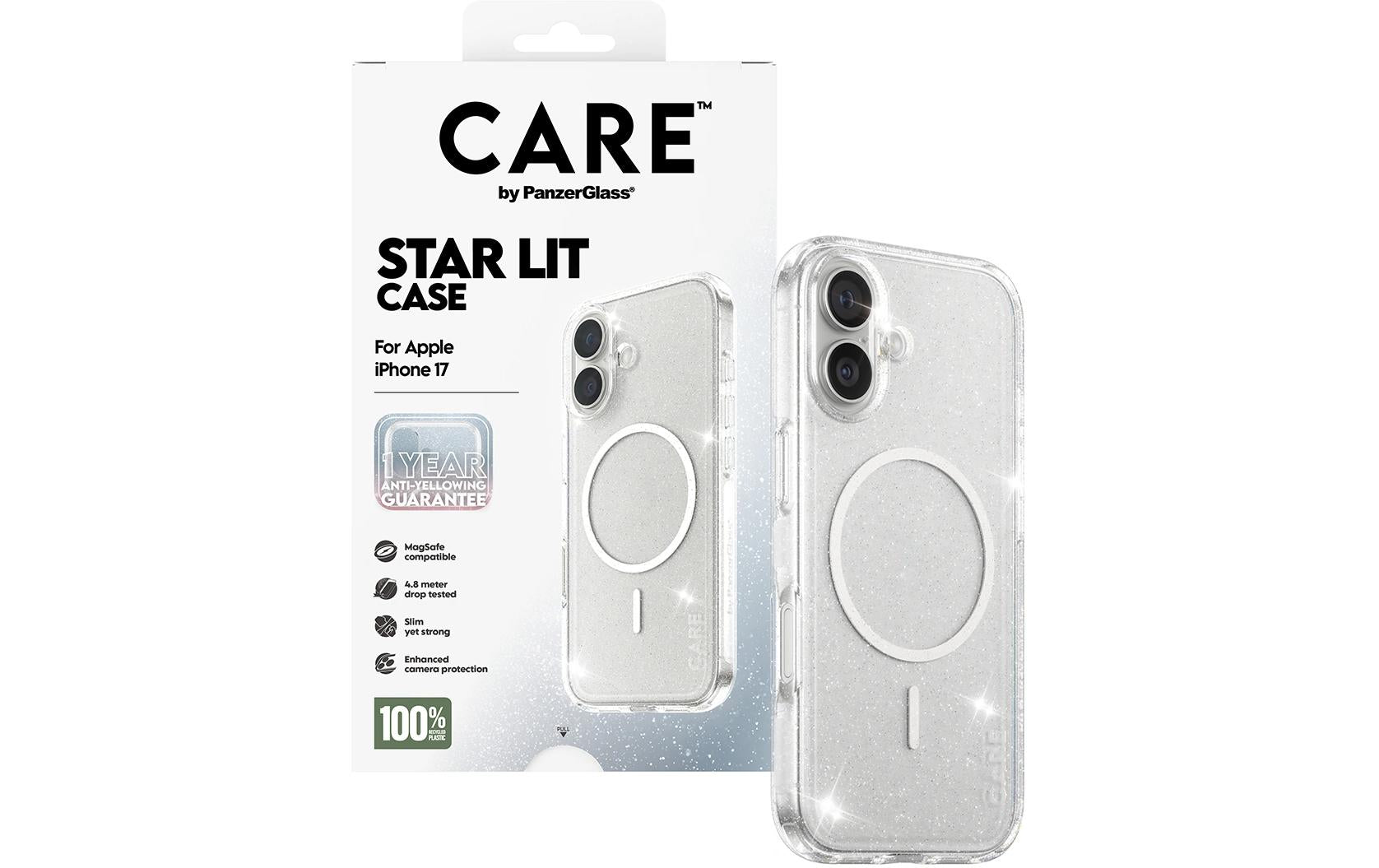 PanzerGlass Backcover CARE Flagship Case Urban Combat – für Apple iPhone 17 – transparent – TPU