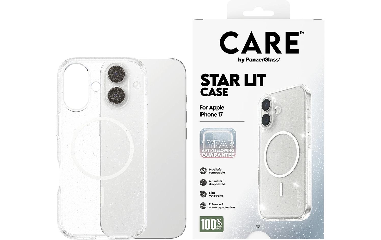 PanzerGlass Backcover CARE Flagship Case Urban Combat – für Apple iPhone 17 – transparent – TPU