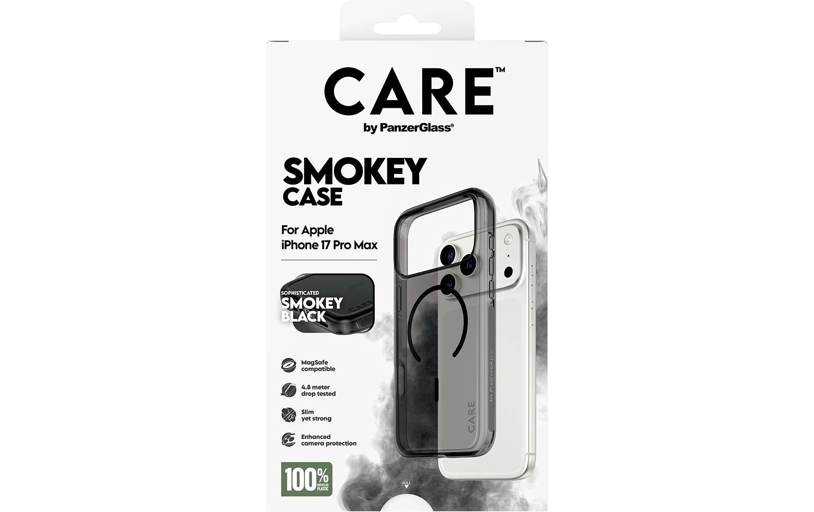 PanzerGlass Backcover – für Apple iPhone 17 Pro Max – semitransparent – MagSafe-kompatibel