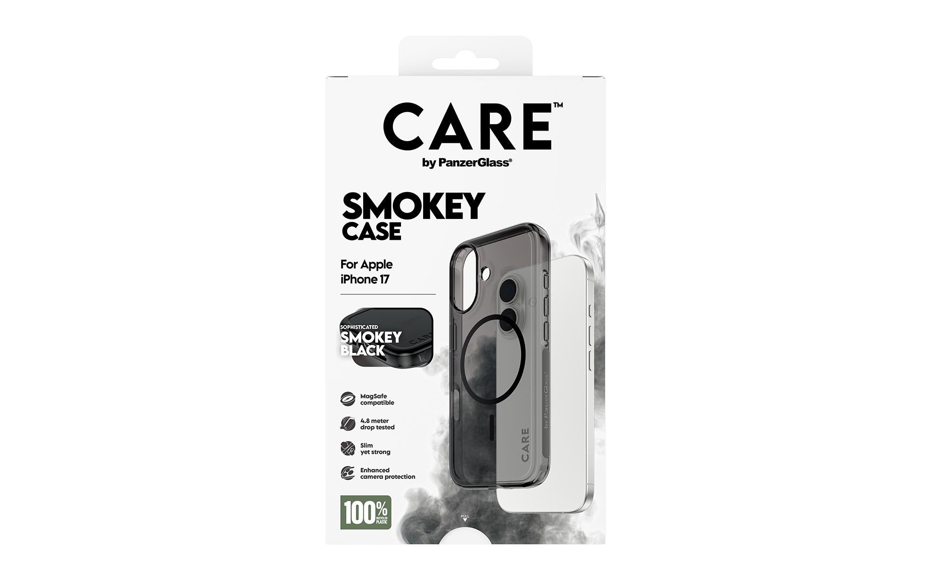 PanzerGlass Backcover CARE Flagship – für Apple iPhone 17 – semitransparent – TPU – MagSafe-kompatibel