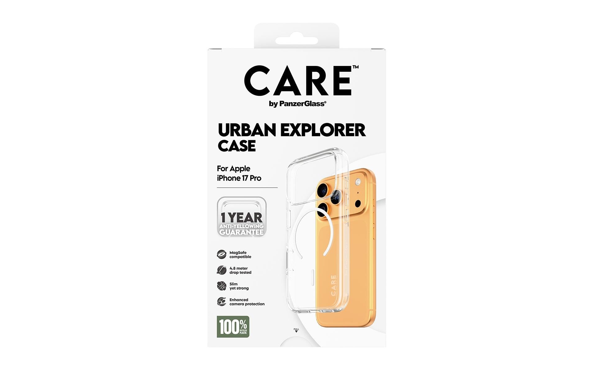 PanzerGlass Backcover – für Apple iPhone 17 Pro – transparent – MagSafe kompatibel
