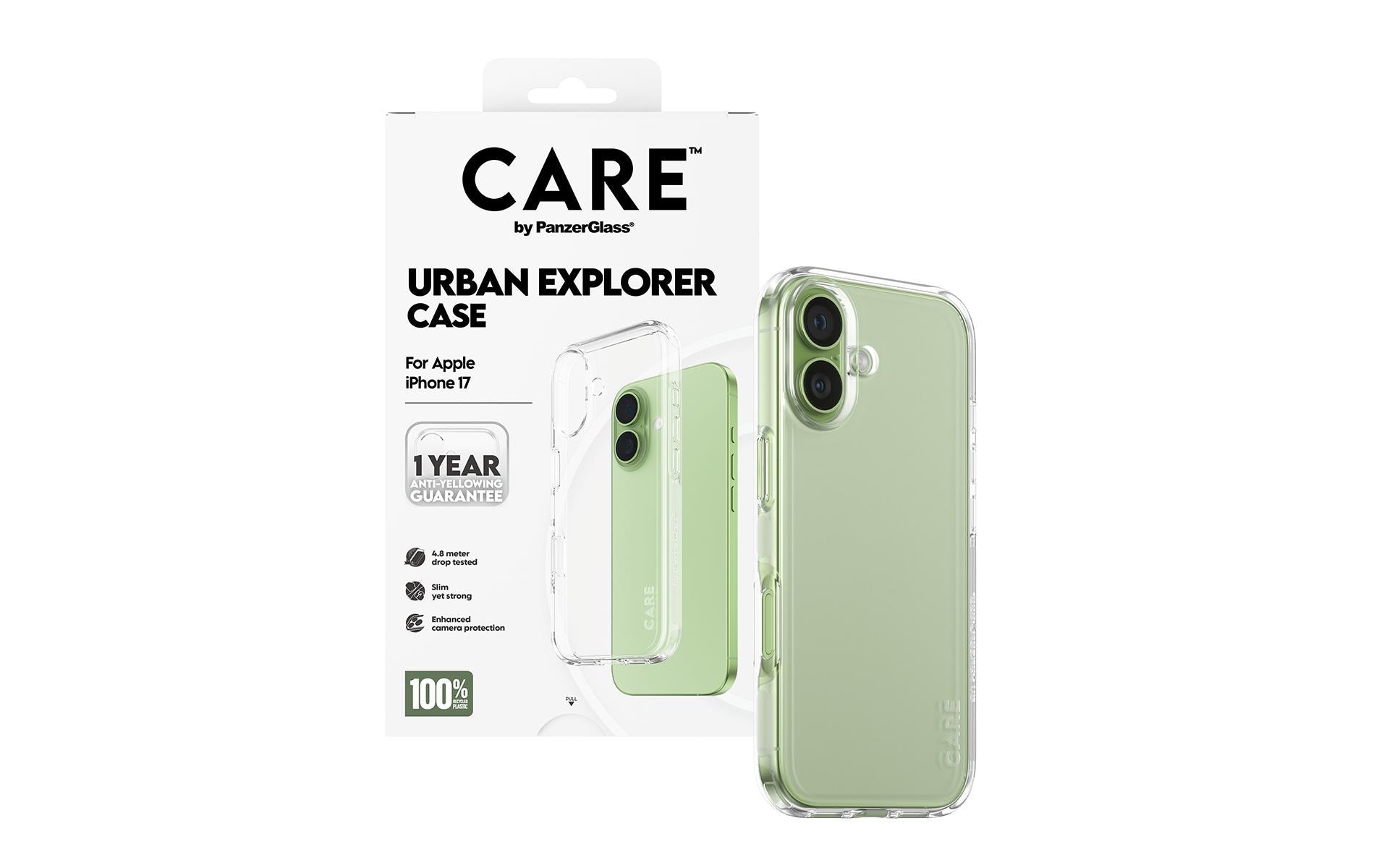 PanzerGlass Backcover Flagship Case – für Apple iPhone 17 – Urban Combat, transparent