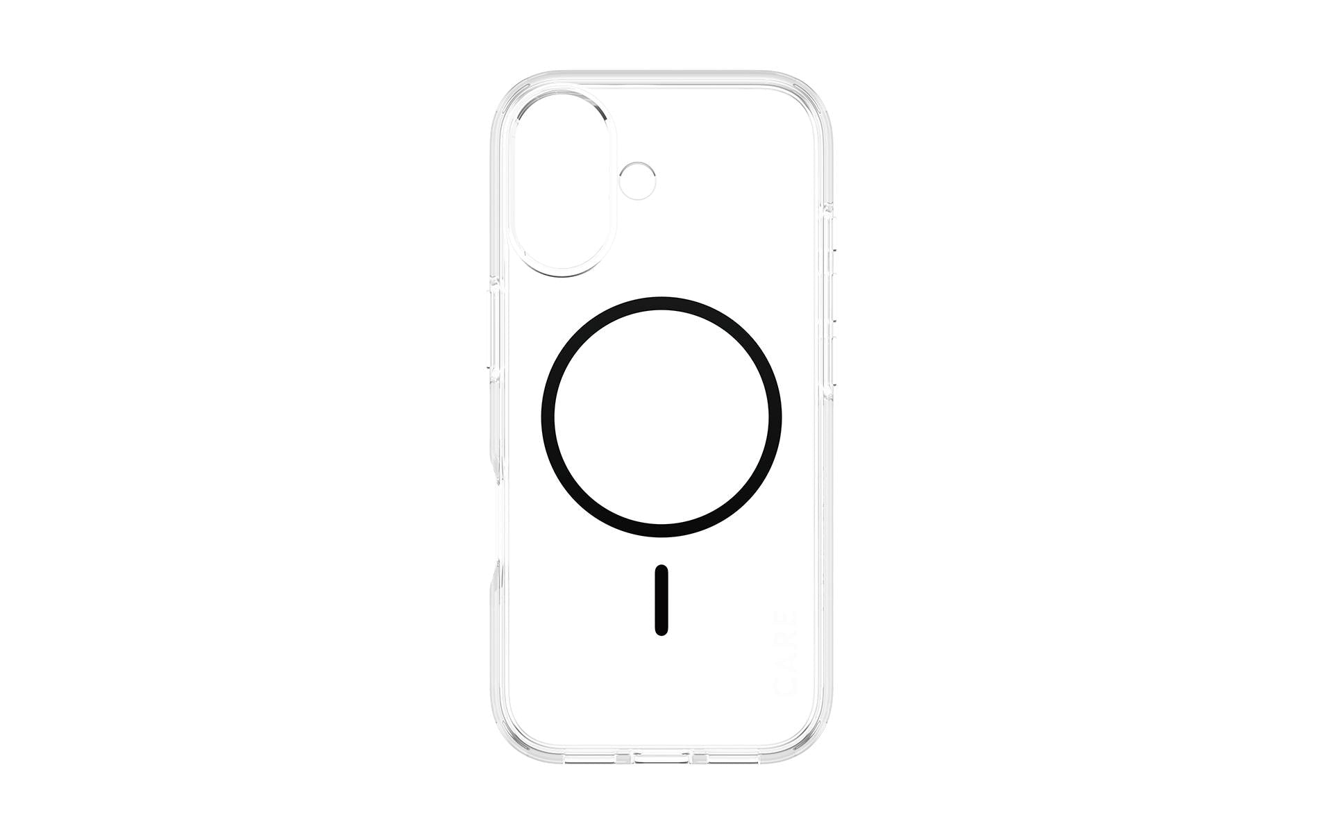 PanzerGlass Backcover – für Apple iPhone 17 – transparent/schwarz – TPU – MagSafe-kompatibel