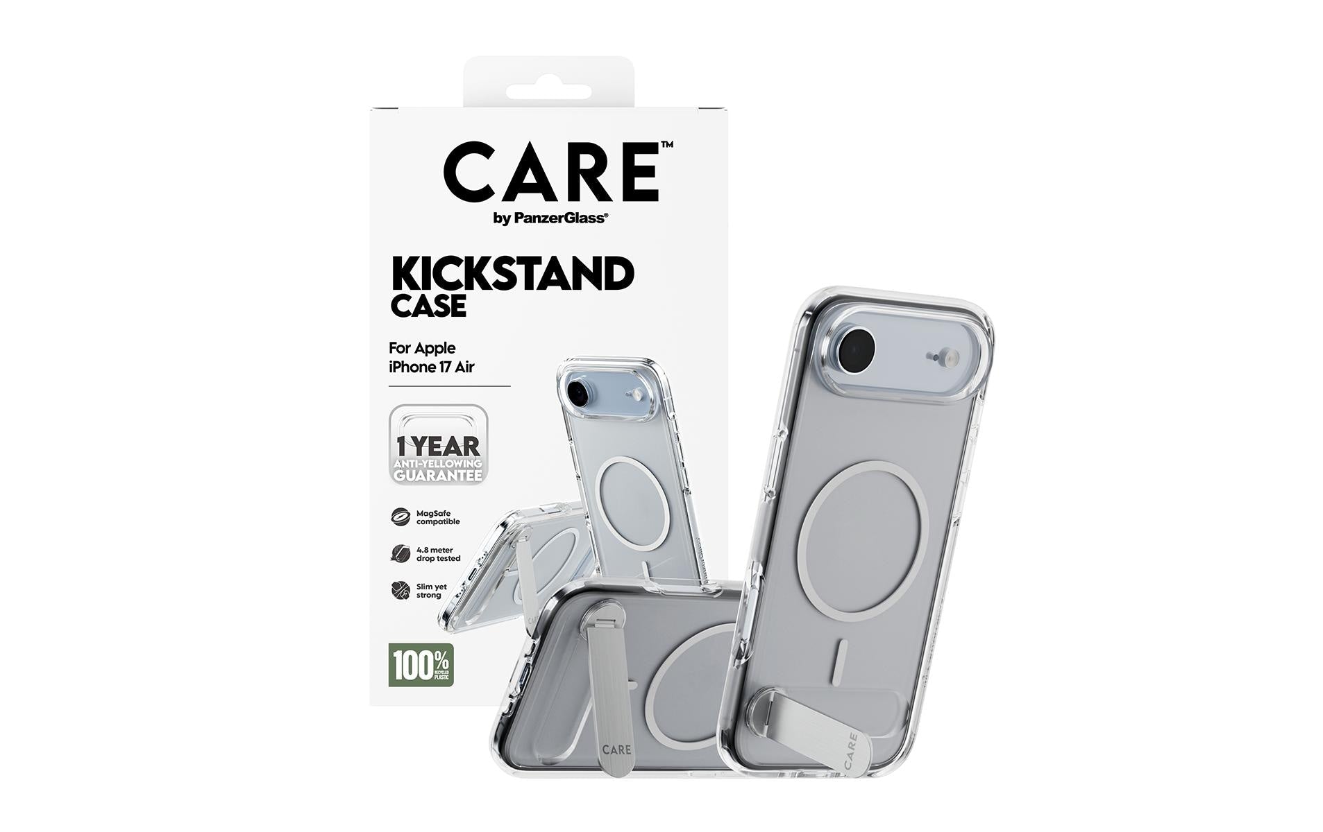 PanzerGlass Backcover CARE – für Apple iPhone Air – transparent – MagSafe kompatibel
