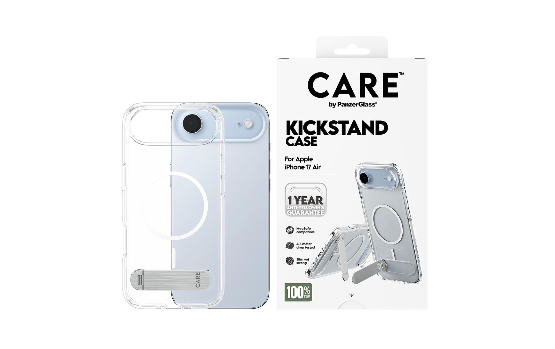 PanzerGlass Backcover CARE – für Apple iPhone Air – transparent – MagSafe kompatibel
