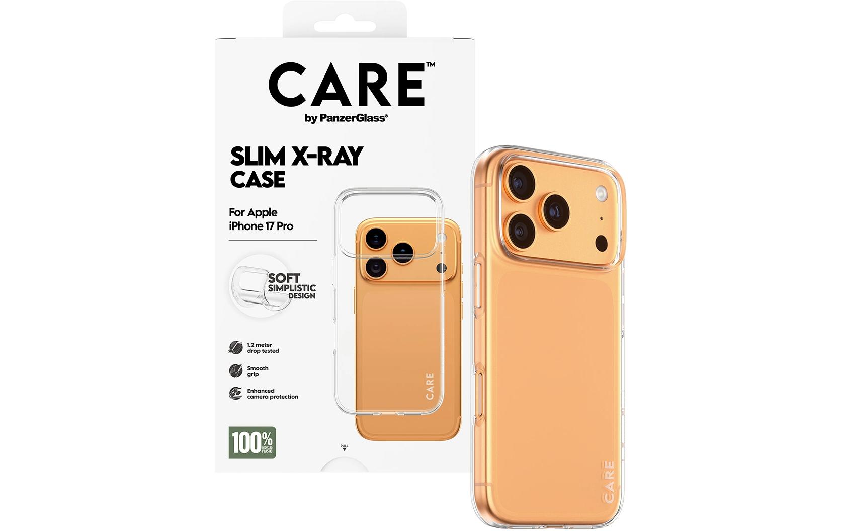 PanzerGlass Backcover CARE – für Apple iPhone 17 Pro – transparent