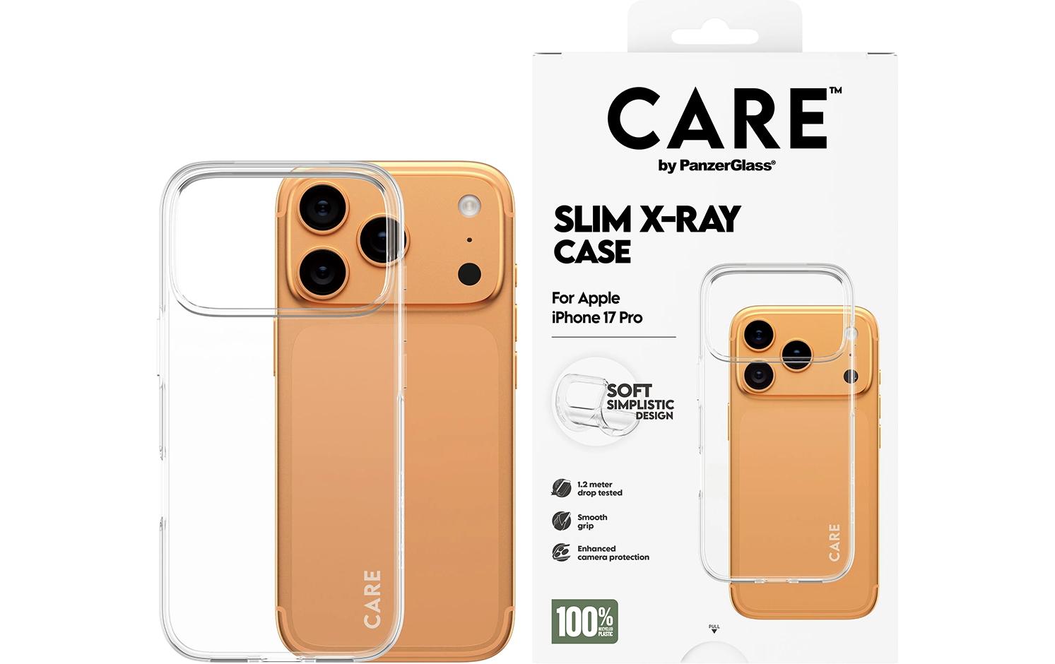 PanzerGlass Backcover CARE – für Apple iPhone 17 Pro – transparent
