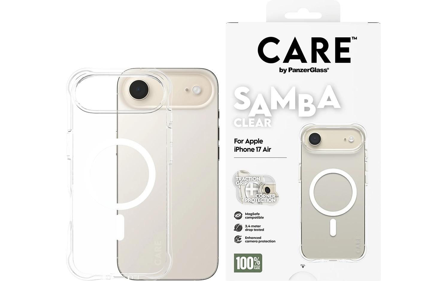 PanzerGlass Backcover – für Apple iPhone 17 Air – transparent – MagSafe kompatibel