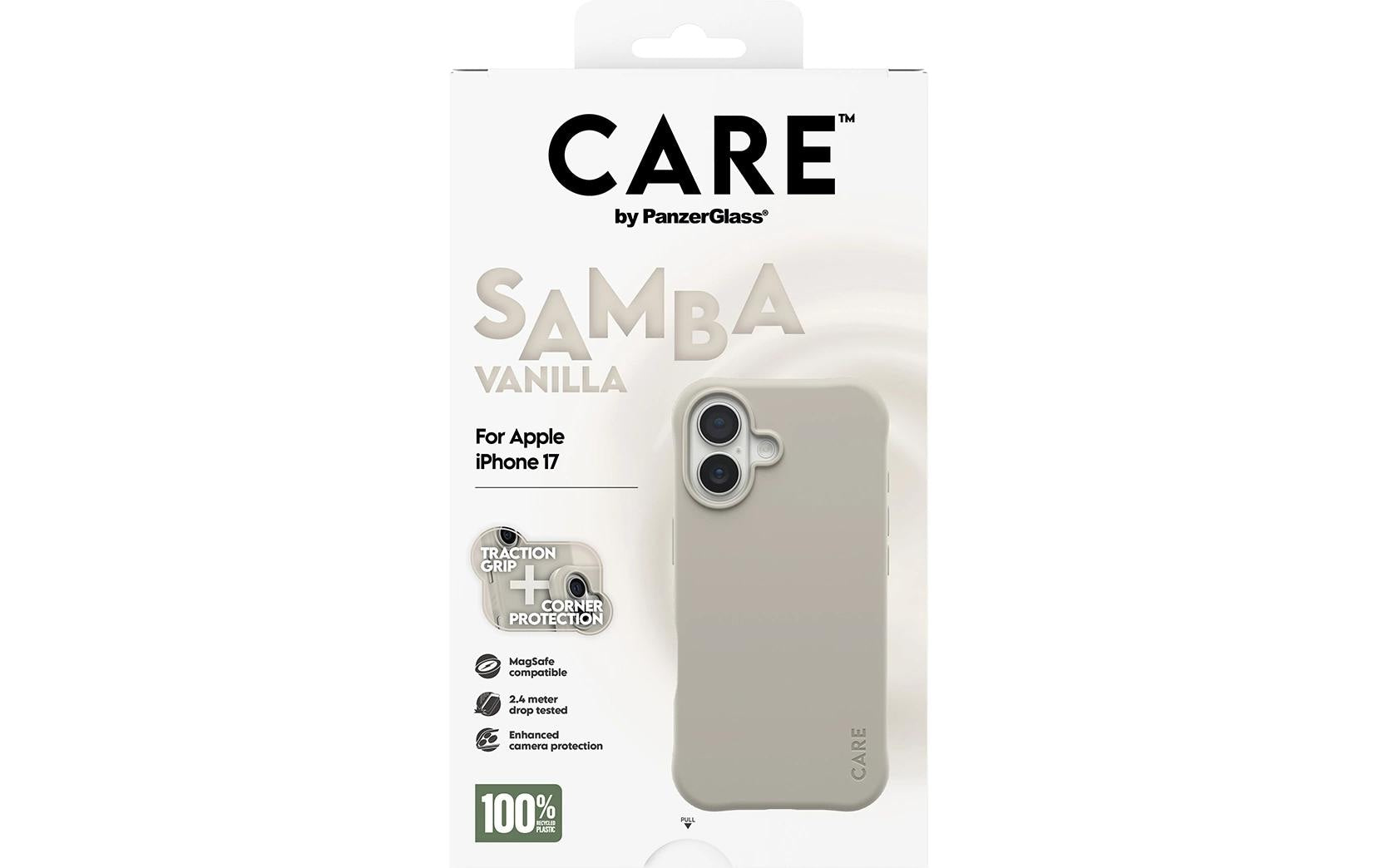 PanzerGlass Backcover CARE Samba – für Apple iPhone 17 – Beige – TPU – MagSafe-kompatibel