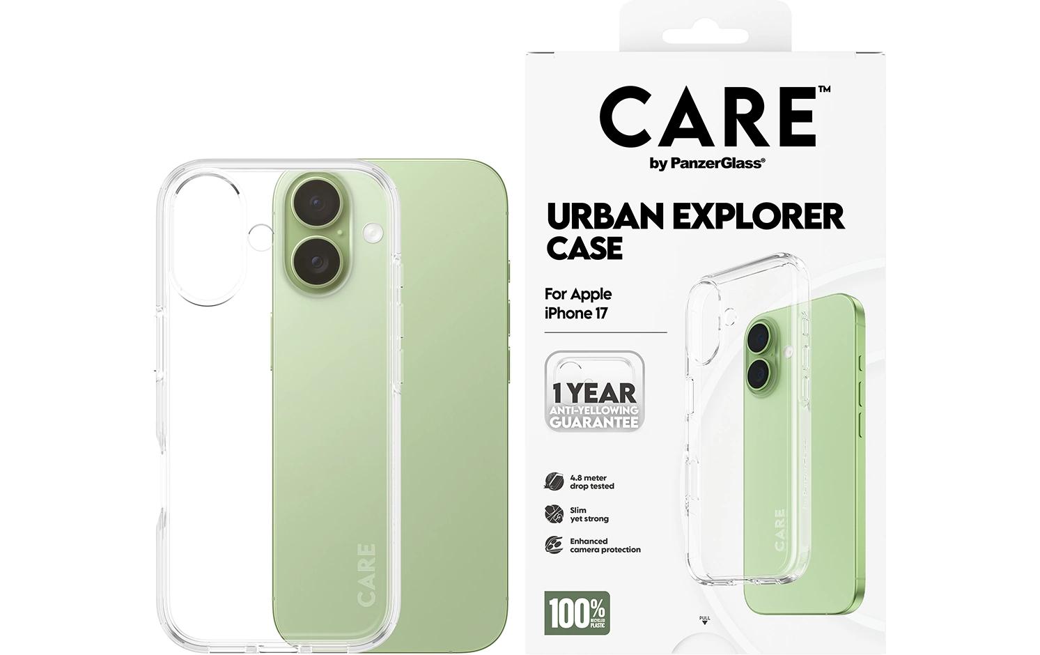 PanzerGlass Backcover Flagship Case – für Apple iPhone 17 – Urban Combat, transparent