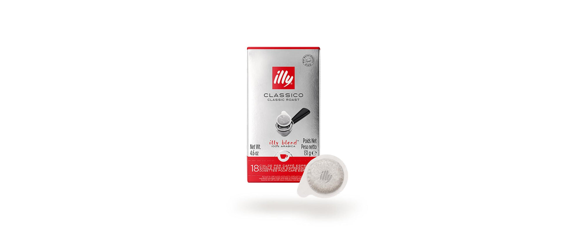 Illy Classico – Kaffeepads für E.S.E. – Espresso, Intensität 5, 18 Pads
