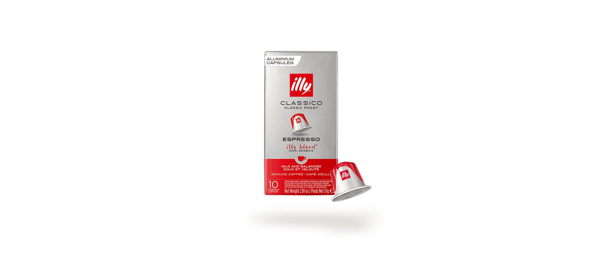 Illy Classico – Kapseln für Nespresso – Espresso, Intensität 5, 10 Kapseln