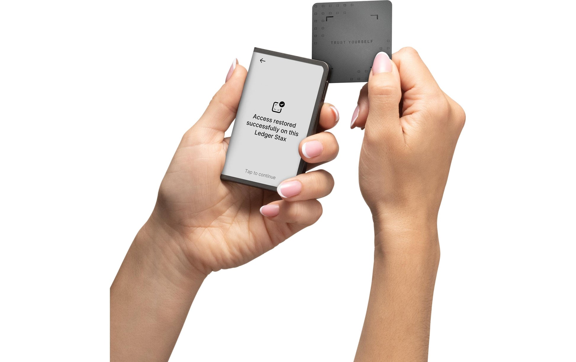 Ledger Stax Speichergerät – Bluetooth, inkl. Recovery Key und Backup-Funktion, für Windows