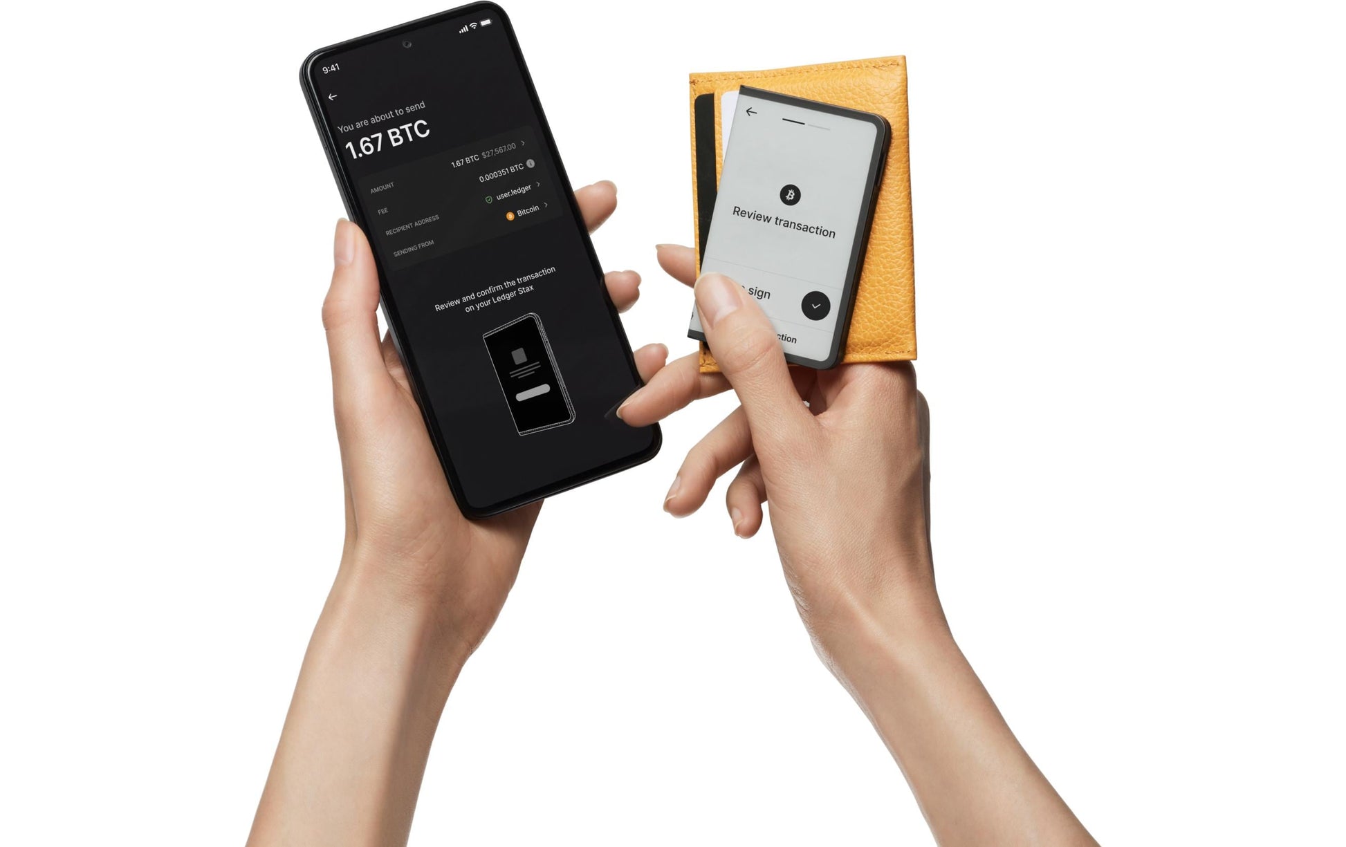 Ledger Stax Speichergerät – Bluetooth, inkl. Recovery Key und Backup-Funktion, für Windows