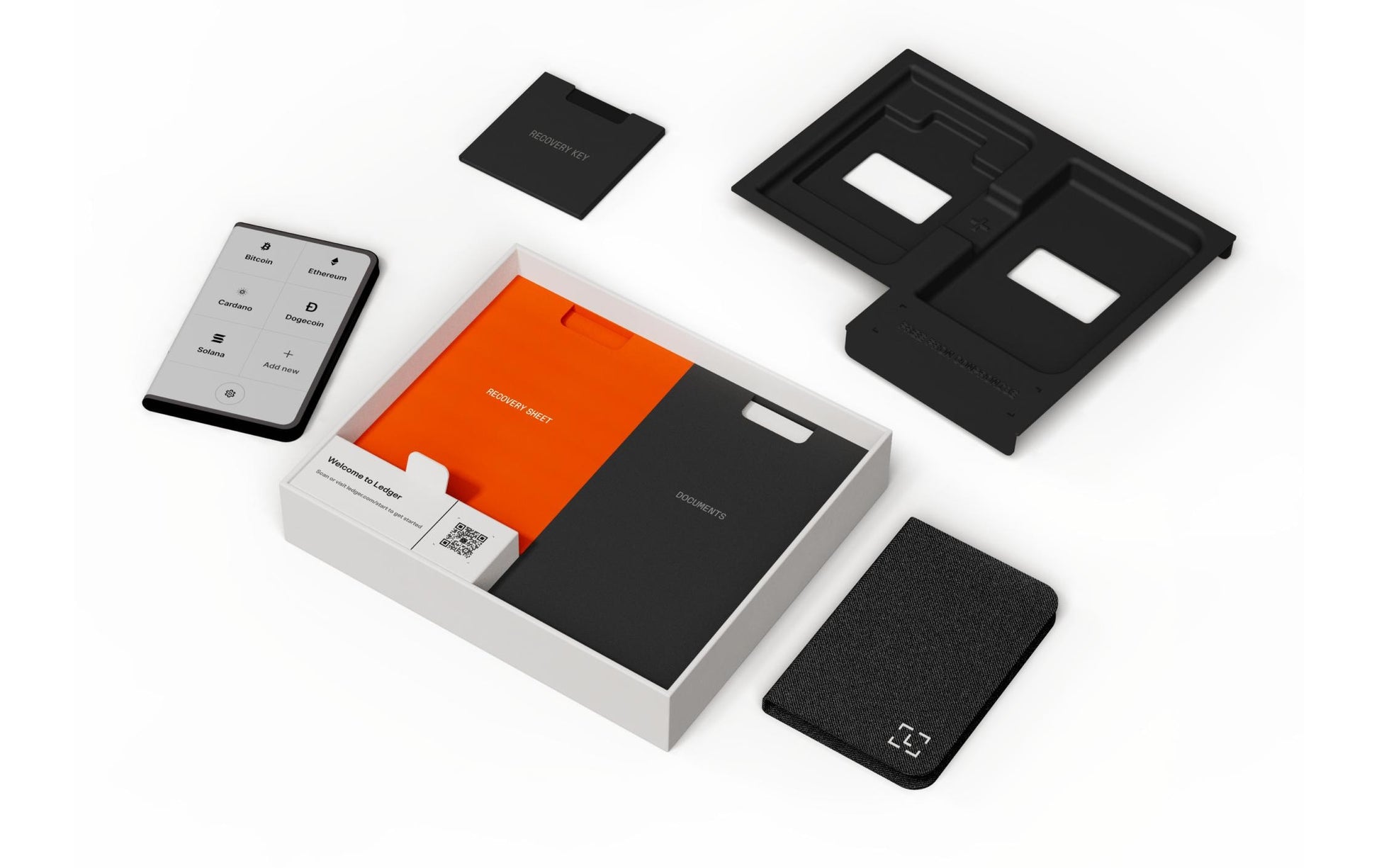 Ledger Stax Speichergerät – Bluetooth, inkl. Recovery Key und Backup-Funktion, für Windows