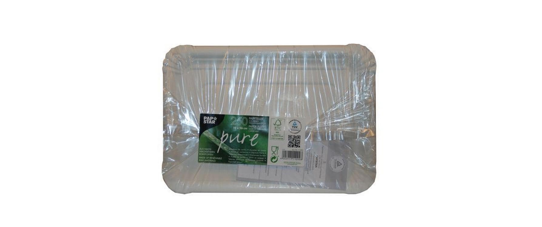 Papstar Papier Teller – 18 × 26 cm, weiss, 250 Stück