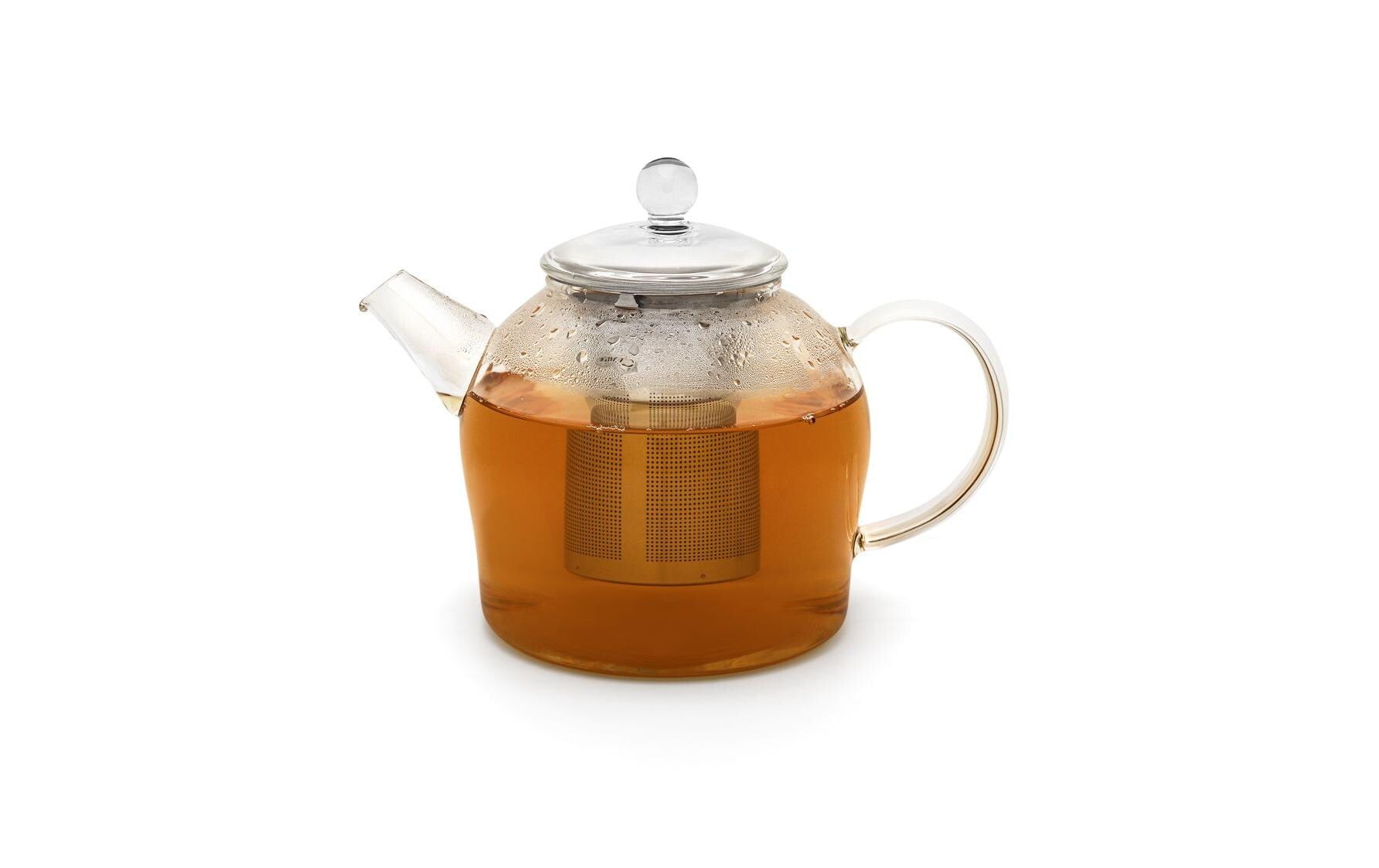 Bredemeijer Teekanne – 500 ml, Glas, Transparent, mit Edelstahlfilter, spülmaschinenfest