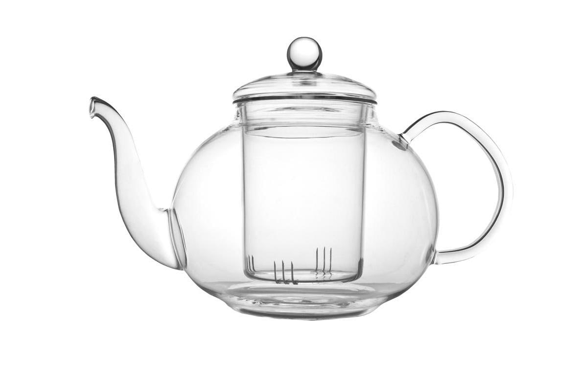 Bredemeijer Teekanne Verona – 1,5 l, Glas, Transparent, mit abnehmbarem Deckel, Glasfilter