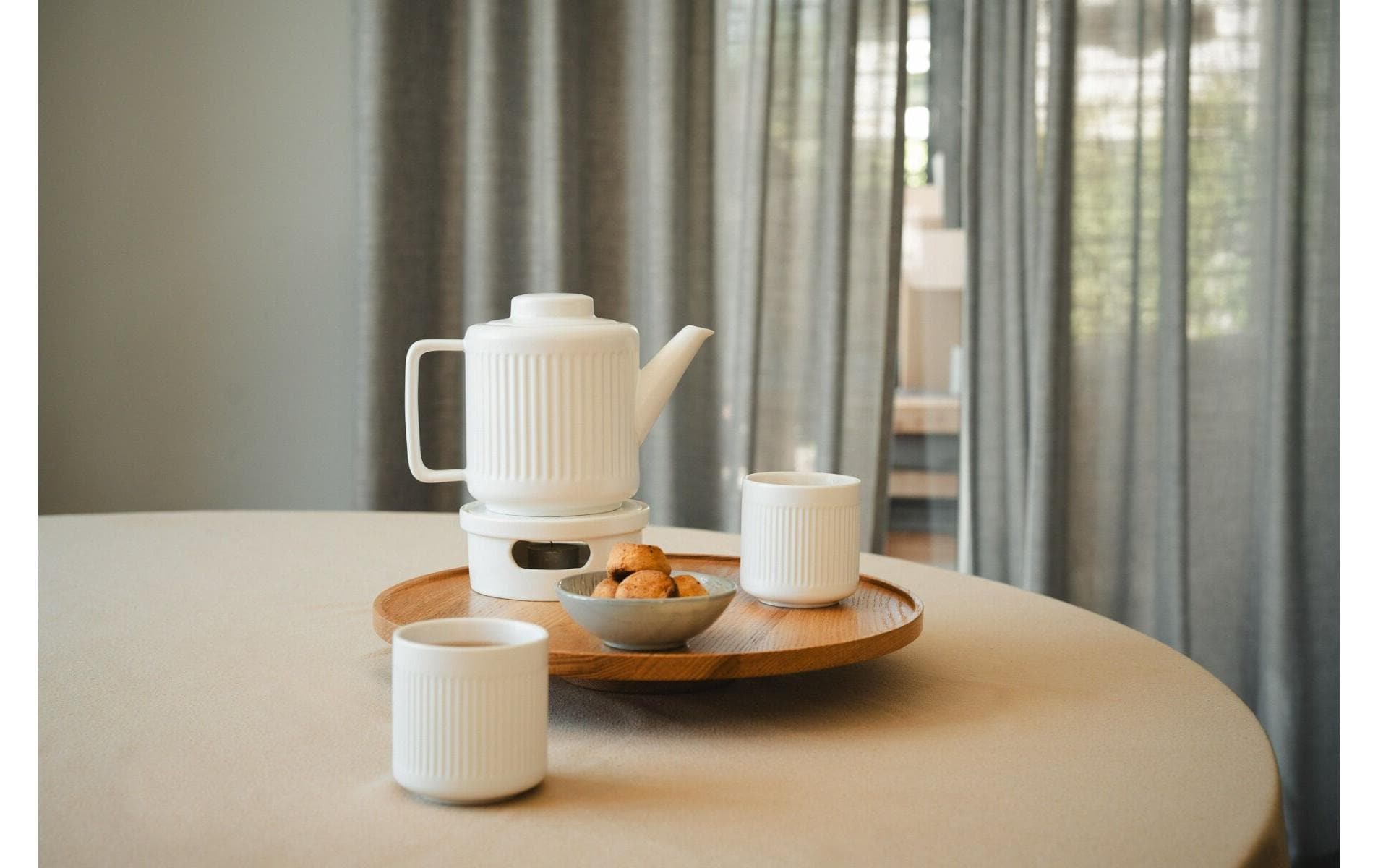 Bredemeijer Teetasse Skagen – 2er Set, 300 ml, Ø 8,3 cm, H 9,0 cm, Porzellan, Weiss