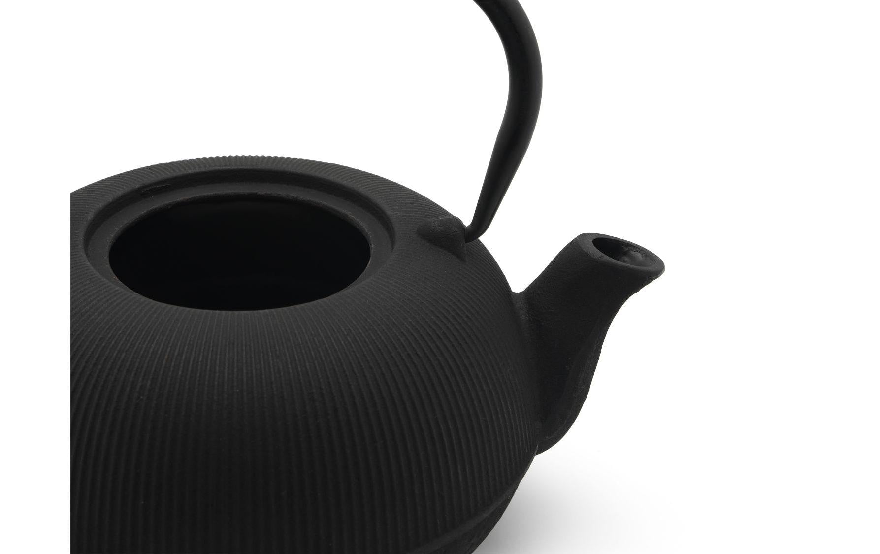 Bredemeijer Teeset Sichuan – 3-teiliges Set, 1 l, Gusseisen/Edelstahl, mit Deckel, Edelstahlfilter