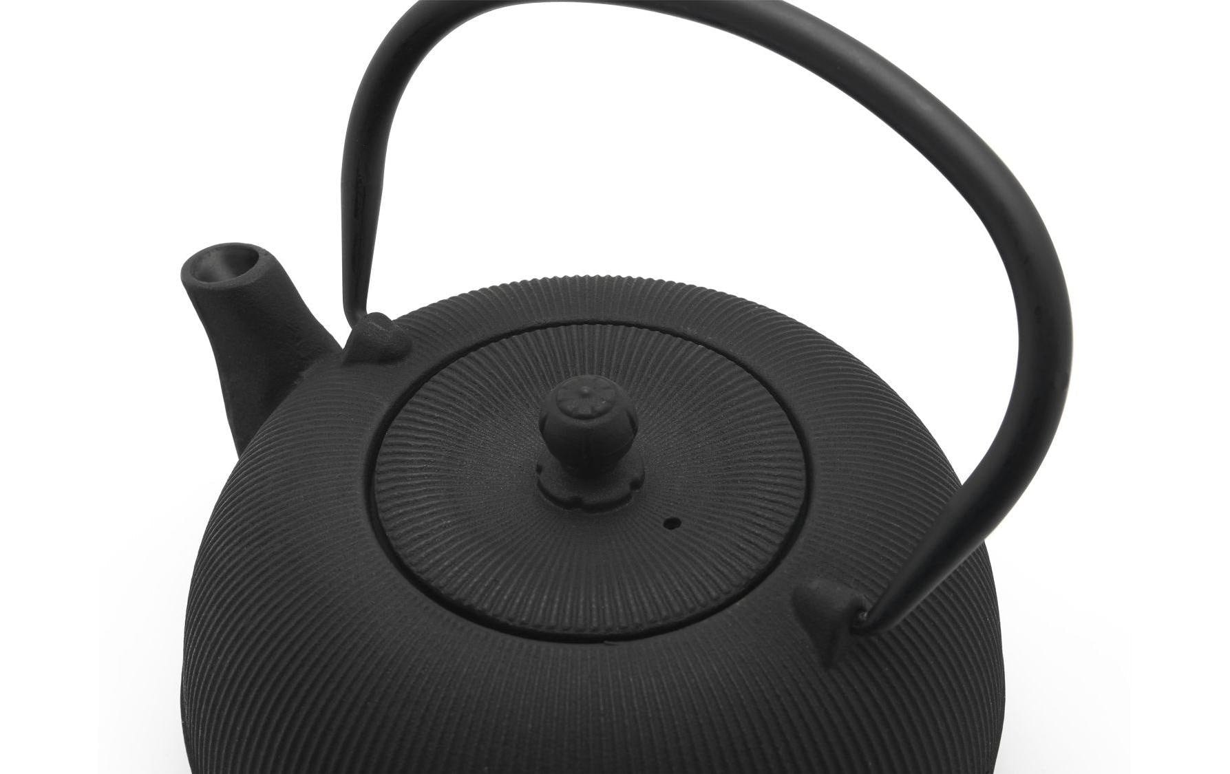 Bredemeijer Teeset Sichuan – 3-teiliges Set, 1 l, Gusseisen/Edelstahl, mit Deckel, Edelstahlfilter