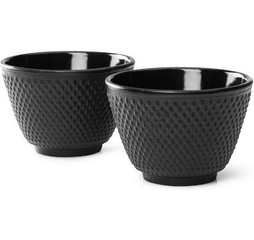 Bredemeijer Teetasse Jang – 2er Set, 200 ml, Gusseisen, Schwarz