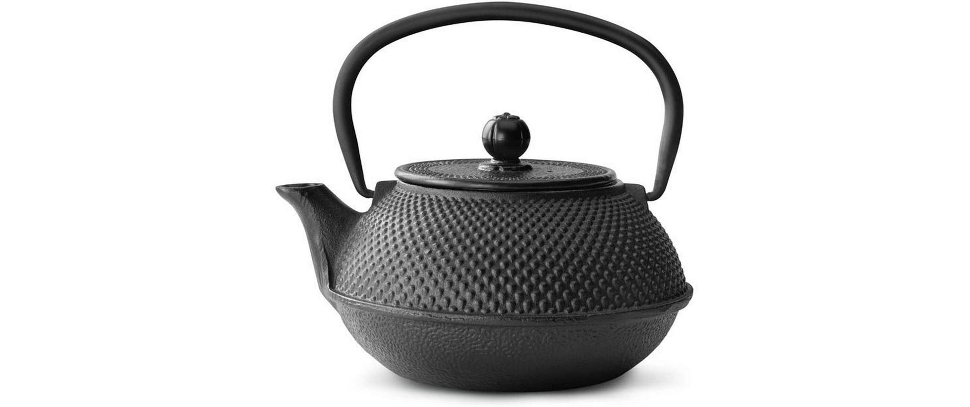 Bredemeijer Teekanne Jang – 800 ml, Gusseisen, Schwarz, mit Edelstahlfilter, für Induktion