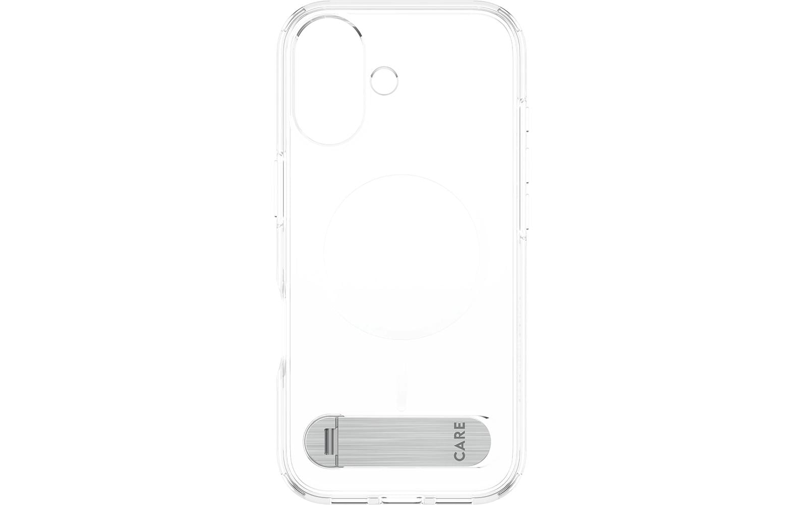 PanzerGlass Backcover CARE – für Apple iPhone 17 – transparent – MagSafe-kompatibel, mit Kickstand